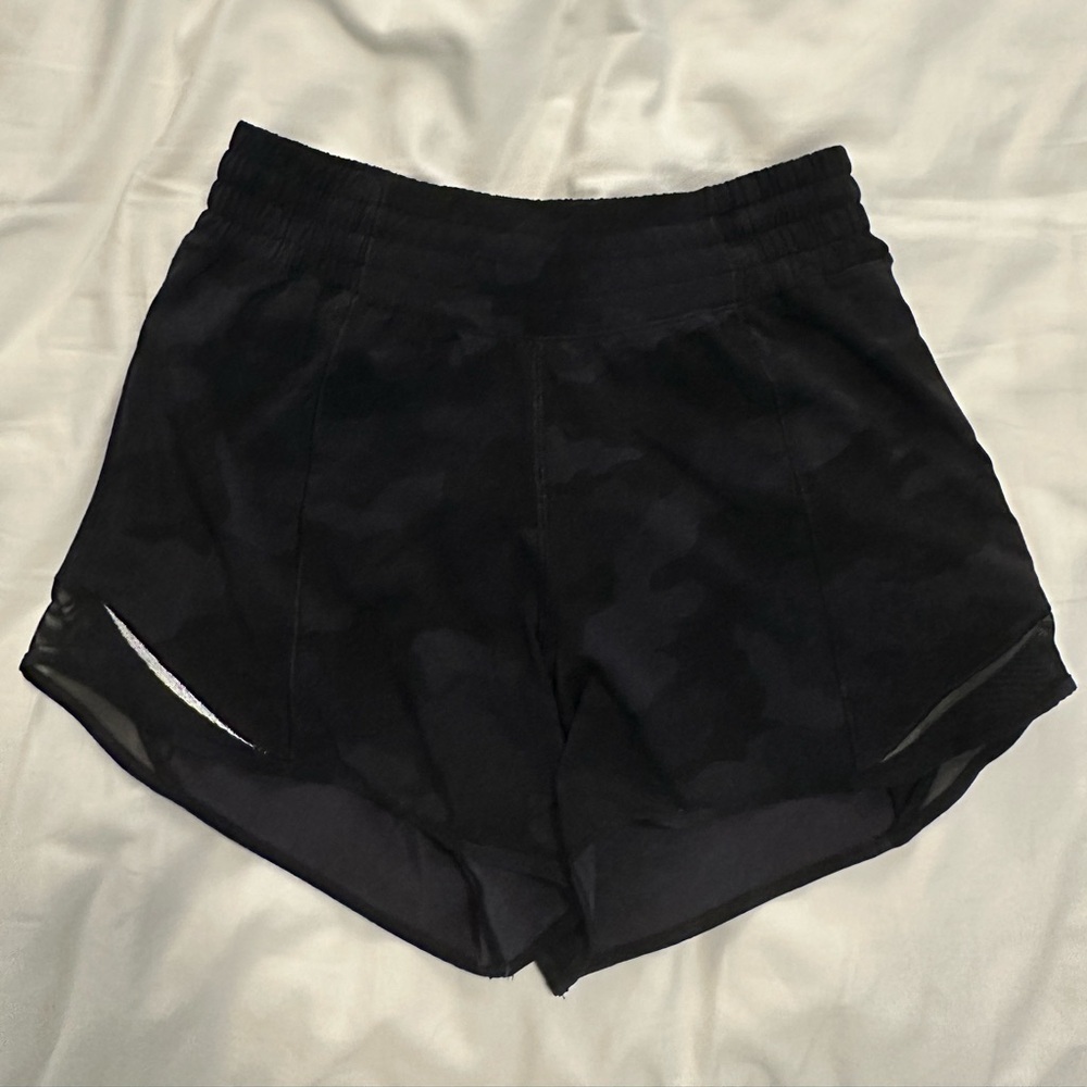 lululemon athletica Black Camouflage Athletic Shorts